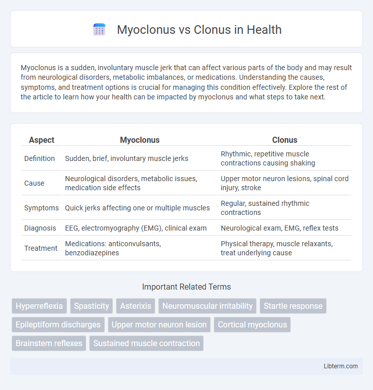 Clonus vs Myoclonus in Health - What is The Difference?