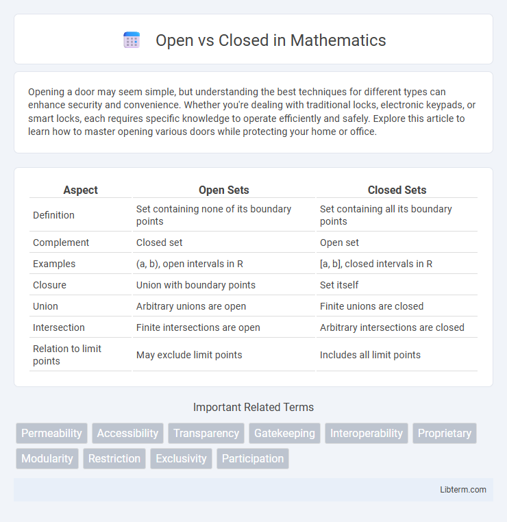 Closed vs Open in Mathematics - What is The Difference?