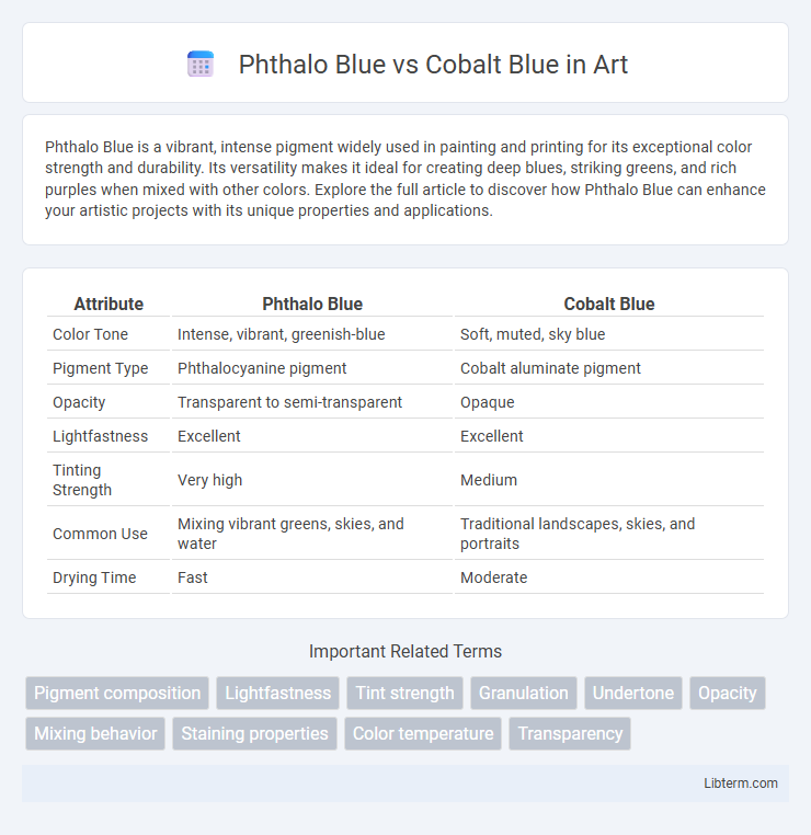 Cobalt Blue vs Phthalo Blue in Art - What is The Difference?