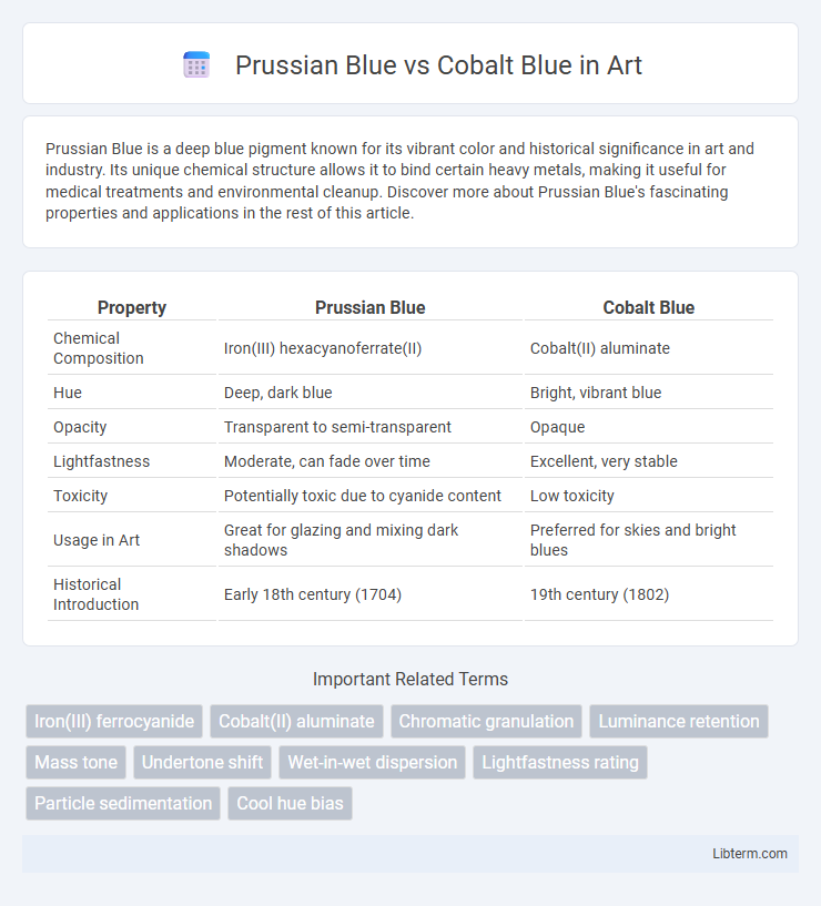 Cobalt Blue vs Prussian Blue in Art - What is The Difference?
