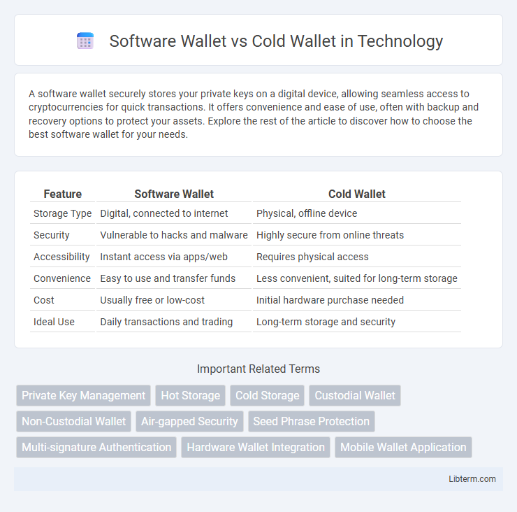 Cold Wallet vs Software Wallet in Technology - What is The Difference?
