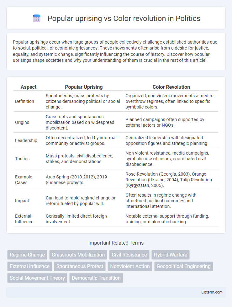 Color revolution vs Popular uprising in Politics - What is The Difference?