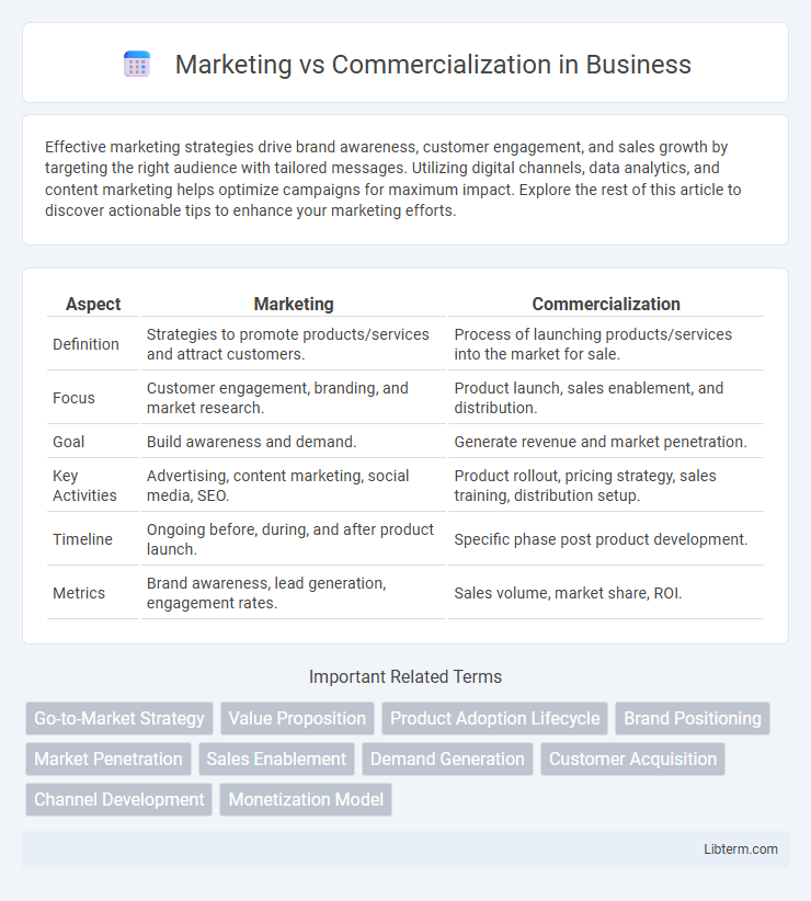 Commercialization vs Marketing in Business - What is The Difference?