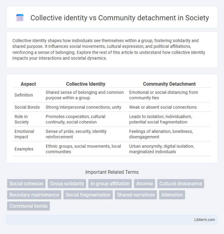 Community detachment vs Collective identity in Society - What is The Difference?