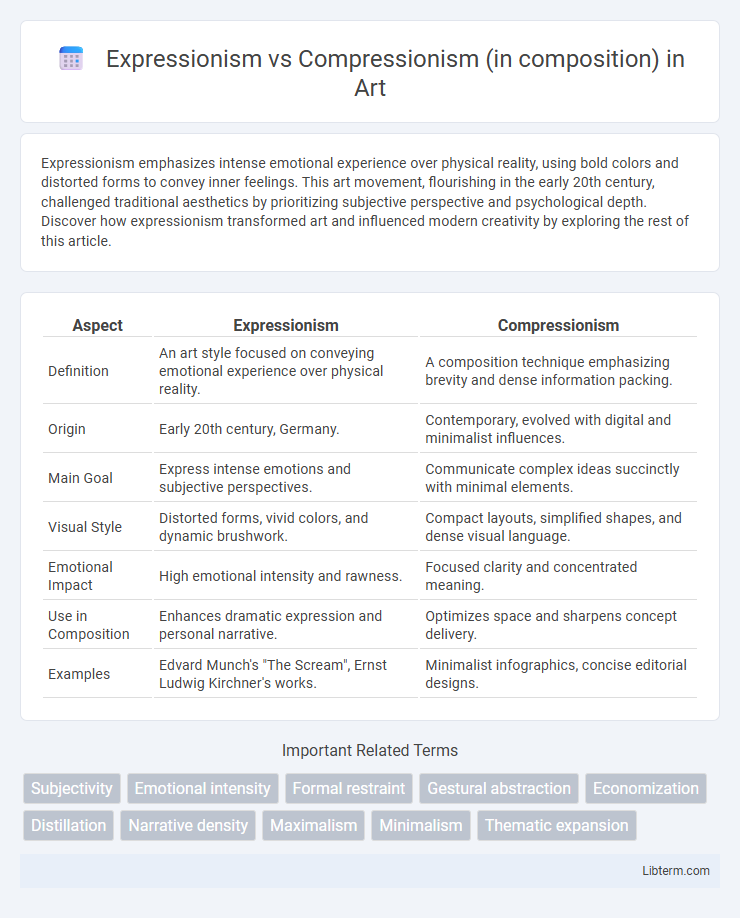 Compressionism (in composition) vs Expressionism in Art - What is The Difference?