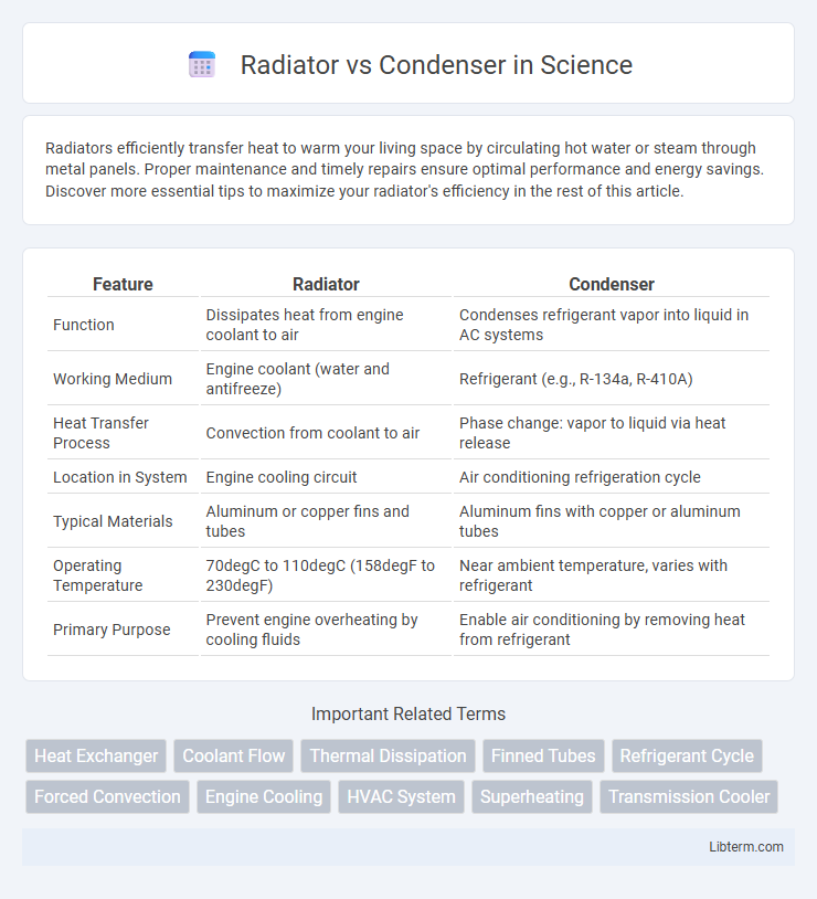 Condenser vs Radiator in Science - What is The Difference?