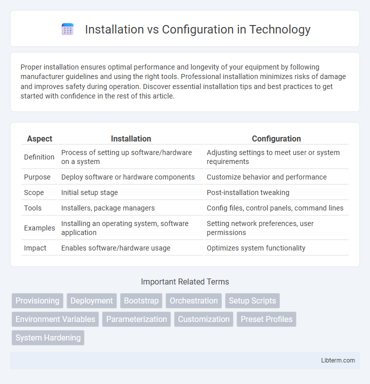 Configuration vs Installation in Technology - What is The Difference?