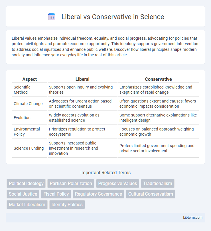 Conservative vs Liberal in Science - What is The Difference?