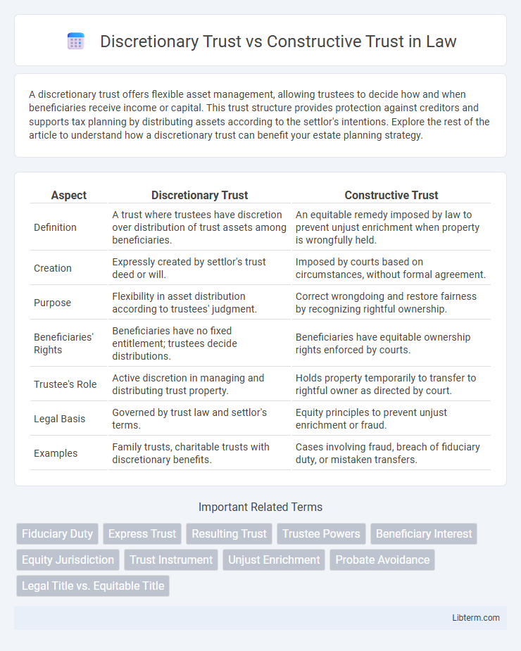 Constructive Trust vs Discretionary Trust in Law - What is The Difference?