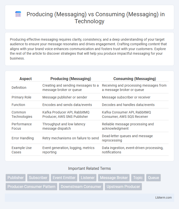 Consuming (Messaging) vs Producing (Messaging) in Technology - What is The Difference?