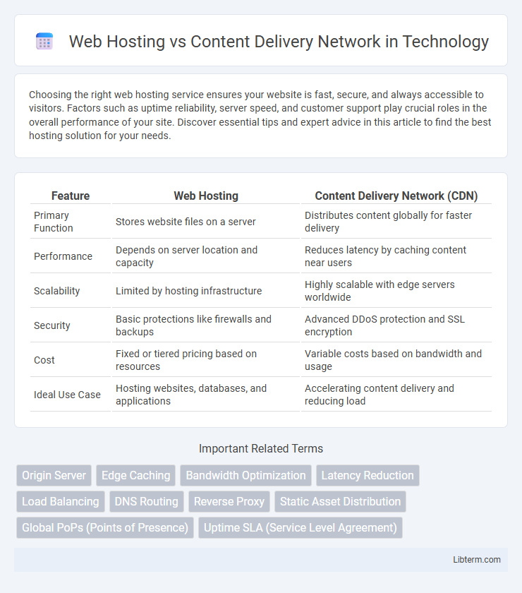 Content Delivery Network vs Web Hosting in Technology - What is The Difference?