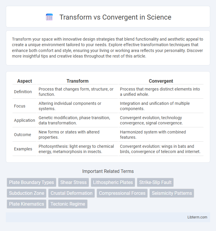 Convergent vs Transform in Science - What is The Difference?