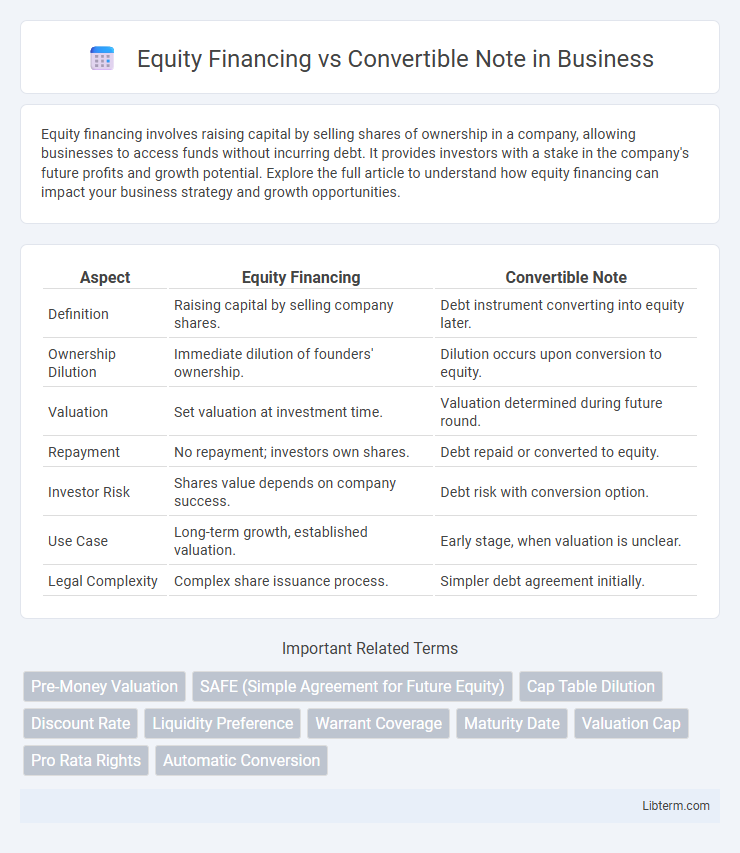 Convertible Note vs Equity Financing in Business - What is The Difference?