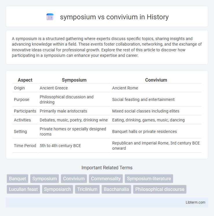 convivium vs symposium in History - What is The Difference?