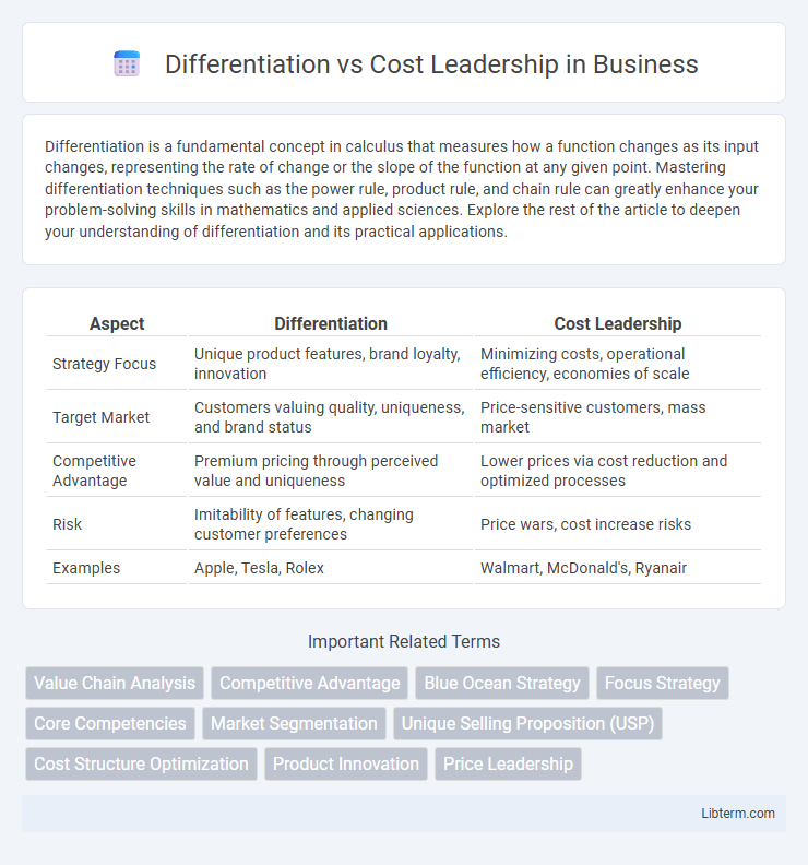Cost Leadership vs Differentiation in Business - What is The Difference?