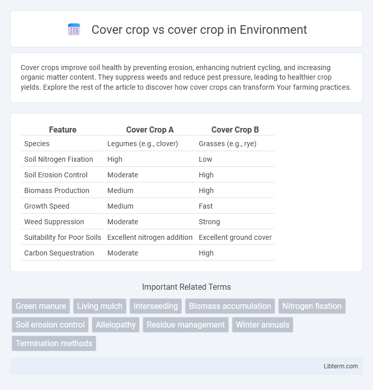 cover crop vs Cover crop in Environment - What is The Difference?