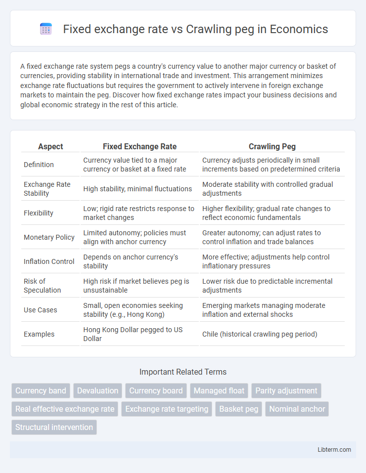 Crawling peg vs Fixed exchange rate in Economics - What is The Difference?