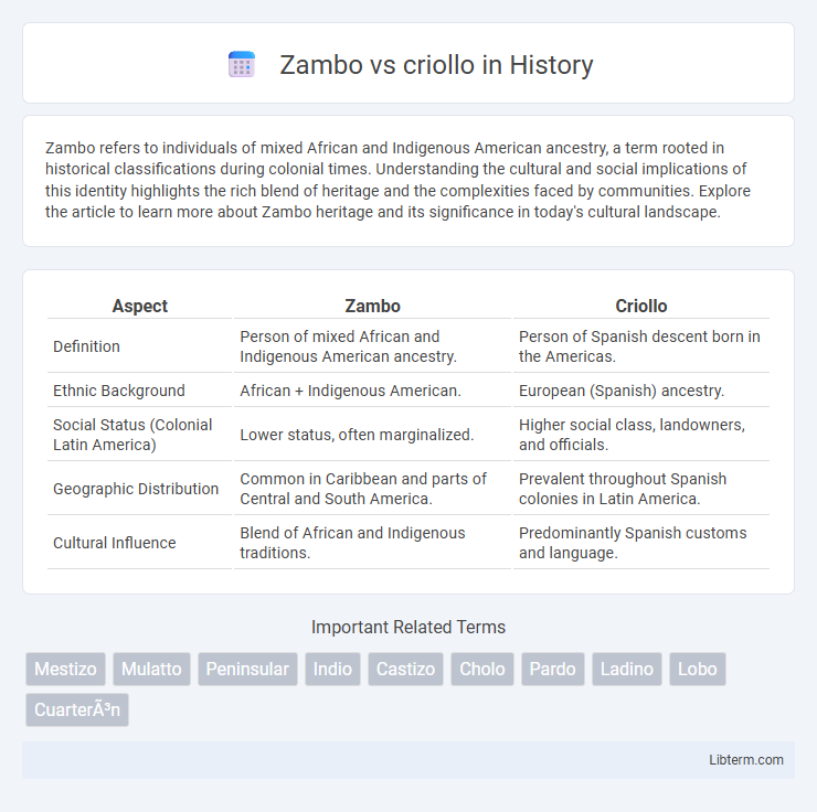 criollo vs Zambo in History - What is The Difference?