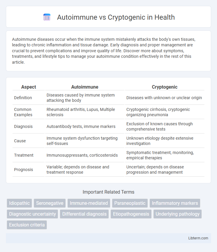 Cryptogenic vs Autoimmune in Health - What is The Difference?