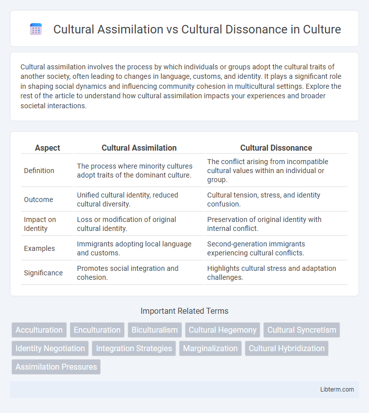 Cultural Dissonance vs Cultural Assimilation in Culture - What is The Difference?