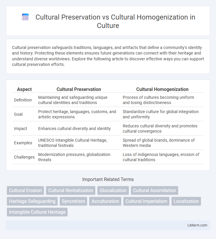 Cultural Homogenization vs Cultural Preservation in Culture - What is The Difference?