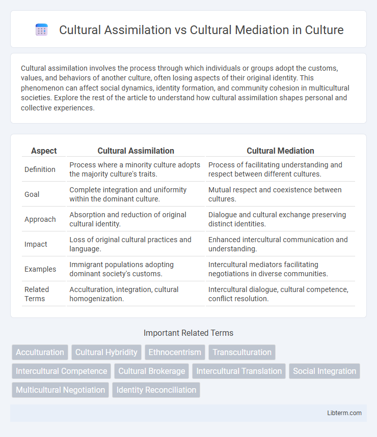 Cultural Mediation vs Cultural Assimilation in Culture - What is The Difference?