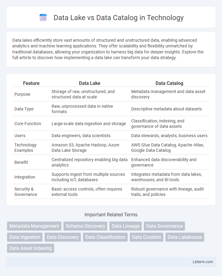Data Catalog vs Data Lake in Technology - What is The Difference?