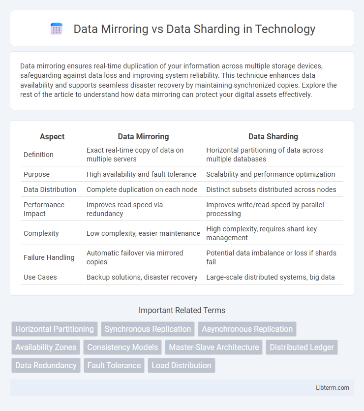 Data Sharding vs Data Mirroring in Technology - What is The Difference?