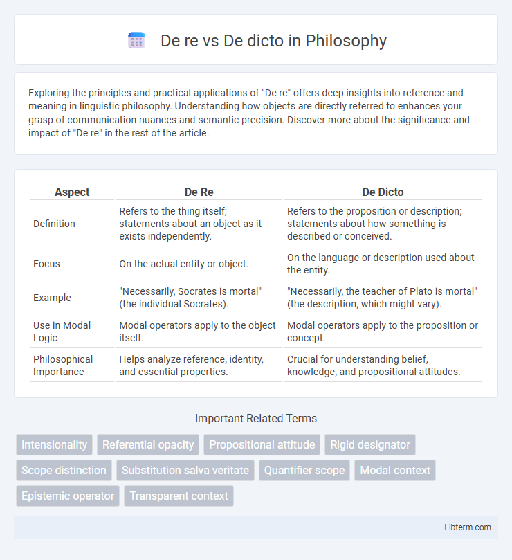 De dicto vs De re in Philosophy - What is The Difference?