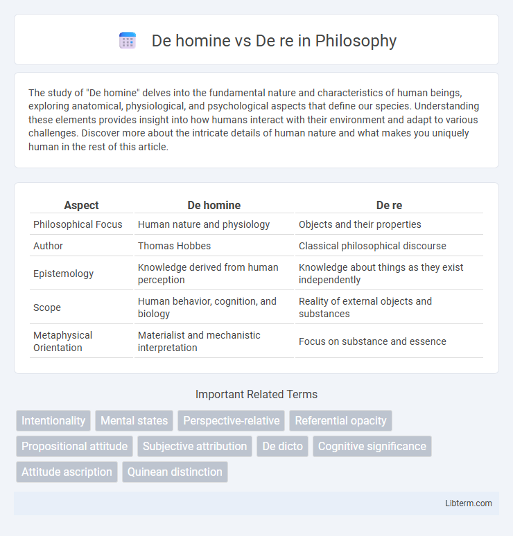 De re vs De homine in Philosophy - What is The Difference?