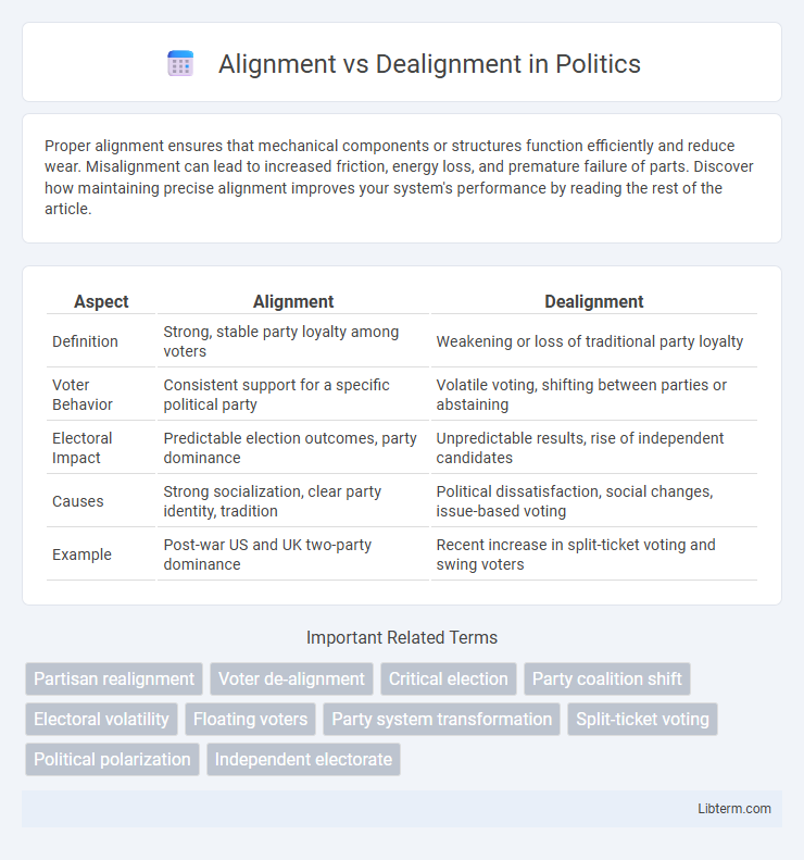 Dealignment vs Alignment in Politics - What is The Difference?
