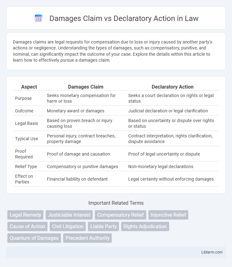 Declaratory Action vs Damages Claim in Law - What is The Difference?
