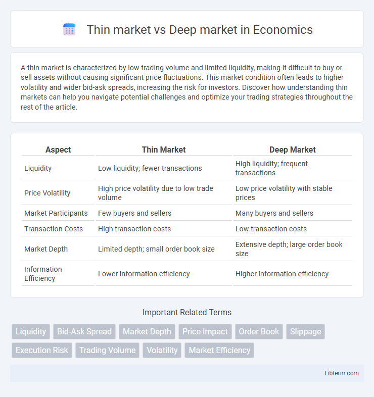 Deep market vs Thin market in Economics - What is The Difference?
