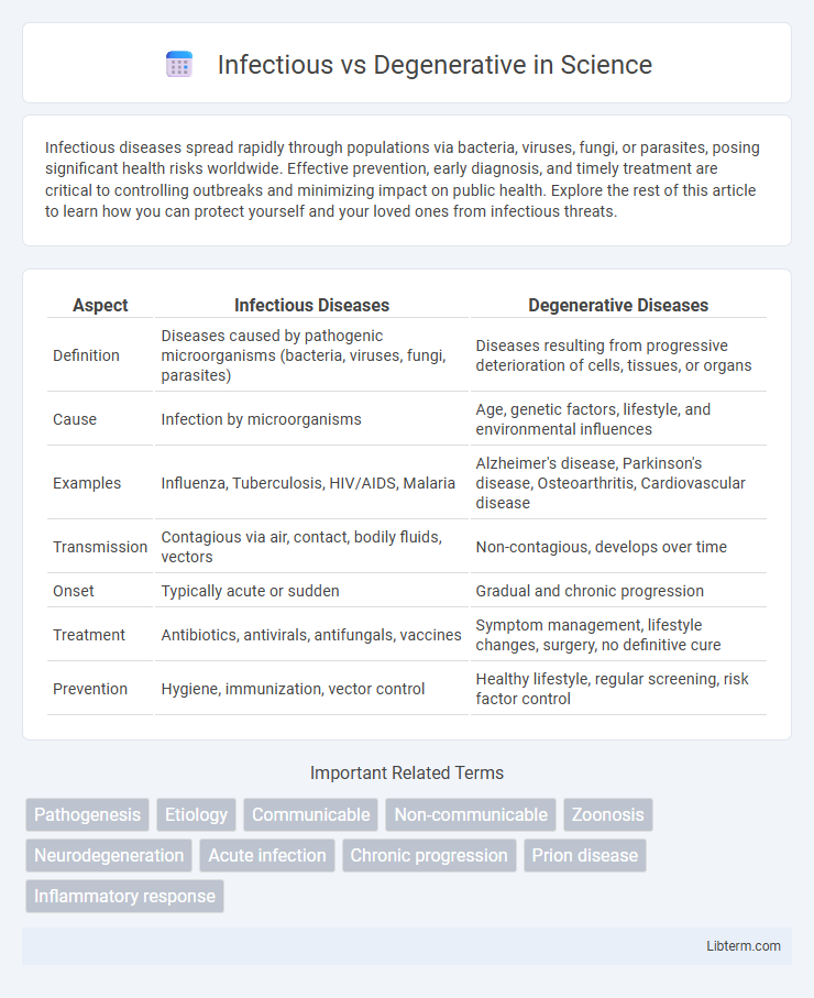 Degenerative vs Infectious in Science - What is The Difference?