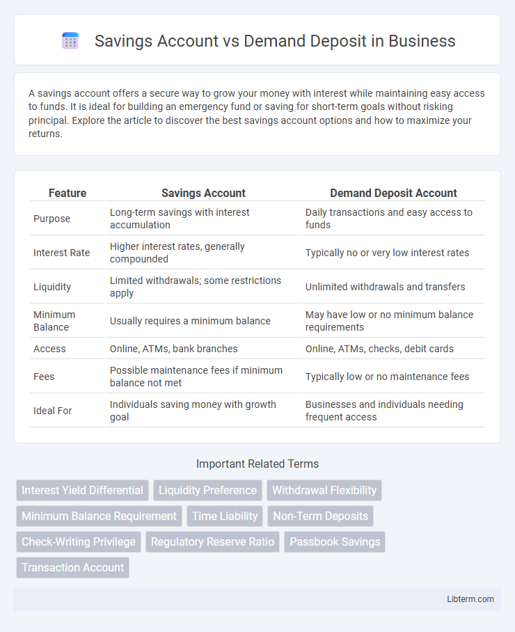 Demand Deposit vs Savings Account in Business - What is The Difference?