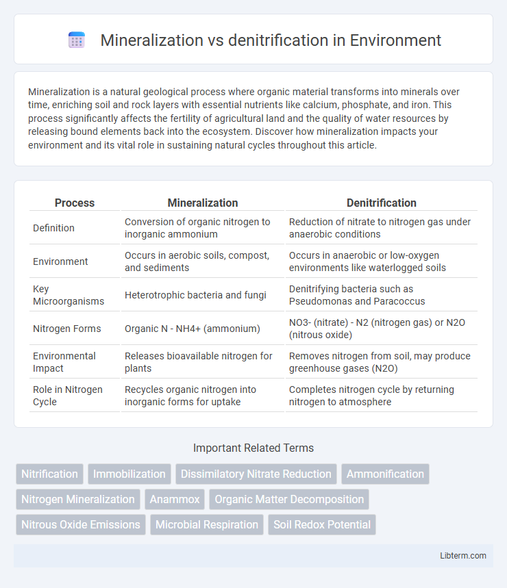 denitrification vs Mineralization in Environment - What is The Difference?