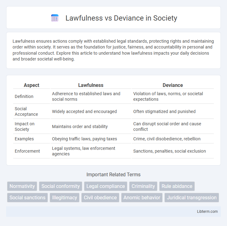 Deviance vs Lawfulness in Society - What is The Difference?