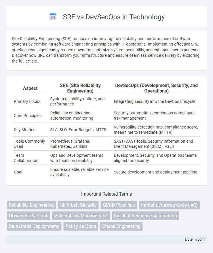 DevSecOps vs SRE in Technology - What is The Difference?