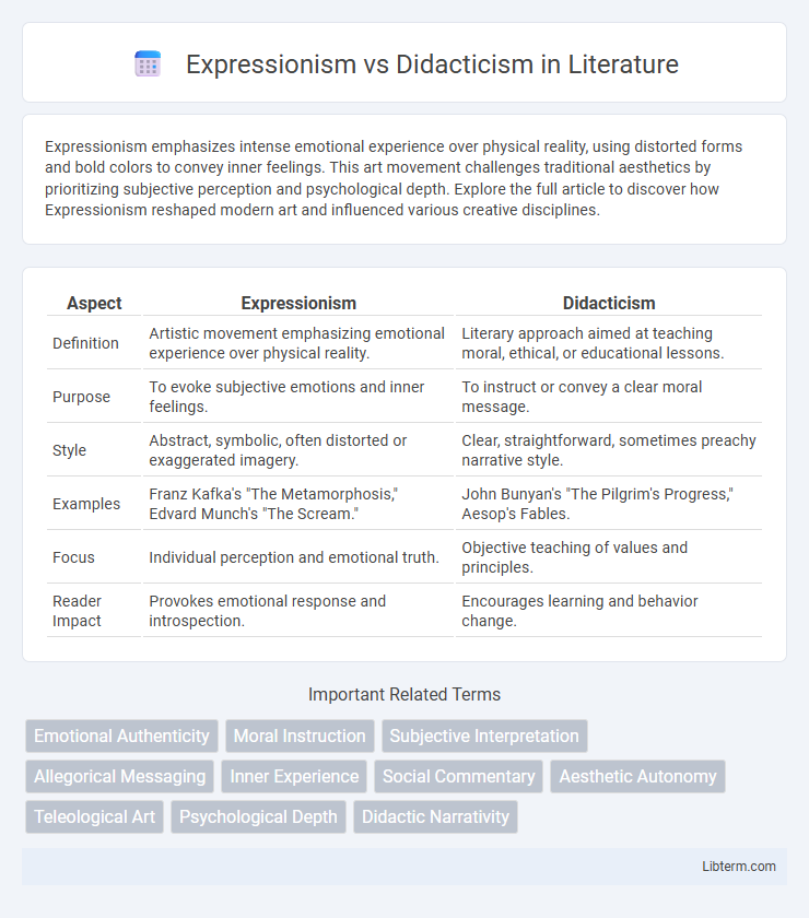 Didacticism vs Expressionism in Literature - What is The Difference?