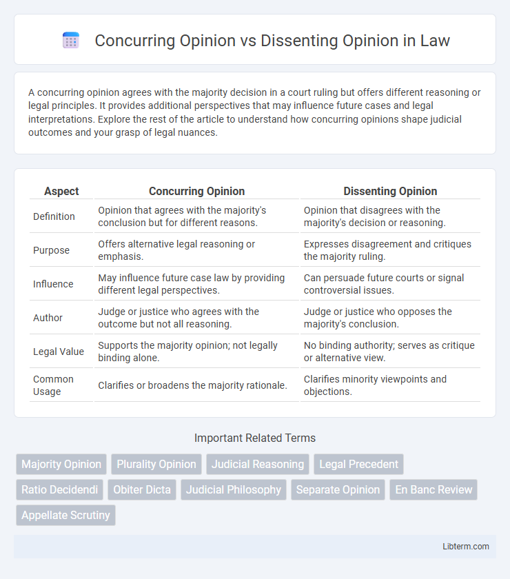 Dissenting Opinion vs Concurring Opinion in Law - What is The Difference?