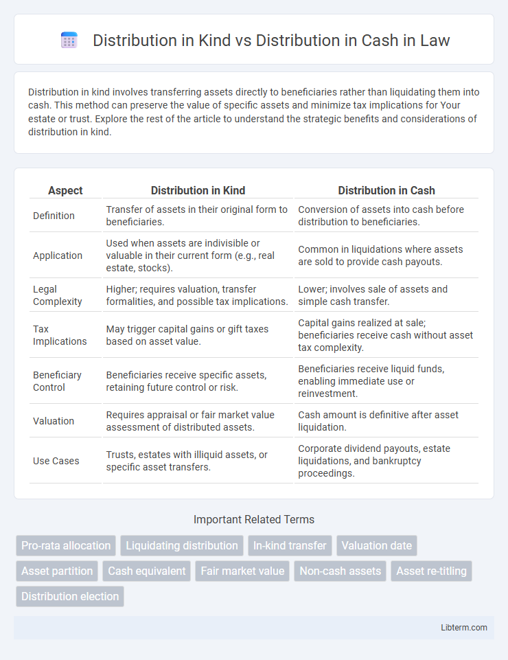 Distribution in Cash vs Distribution in Kind in Law - What is The Difference?