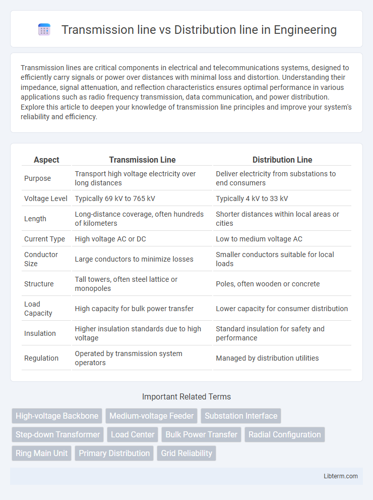 Distribution line vs Transmission line in Engineering - What is The Difference?