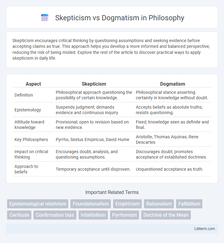Dogmatism vs Skepticism in Philosophy - What is The Difference?