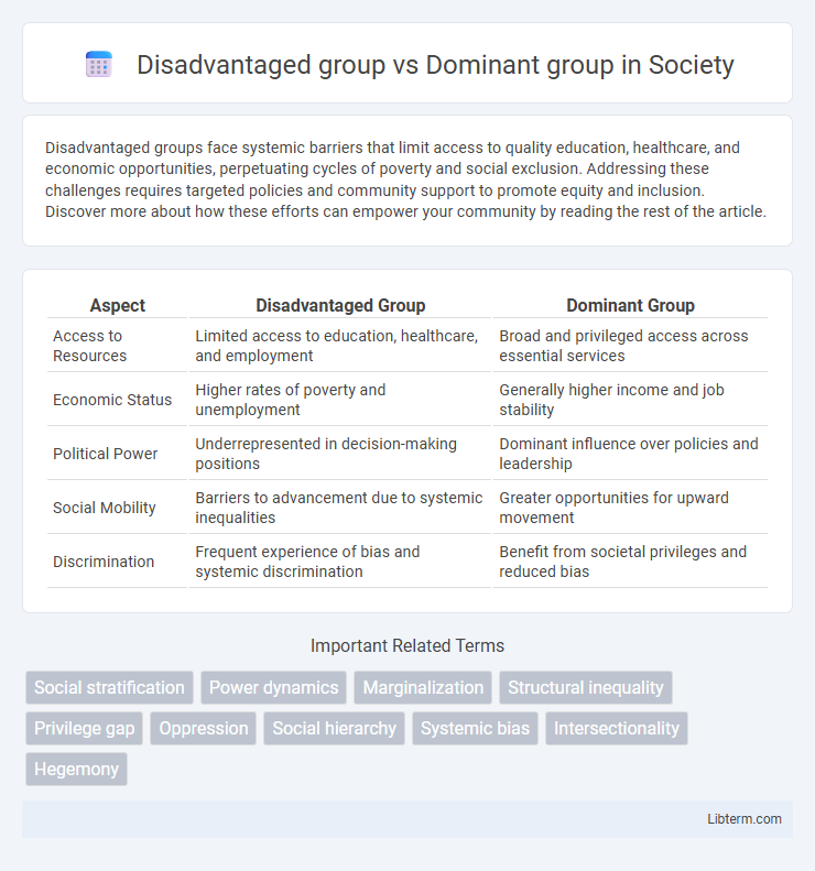 Dominant group vs Disadvantaged group in Society - What is The Difference?