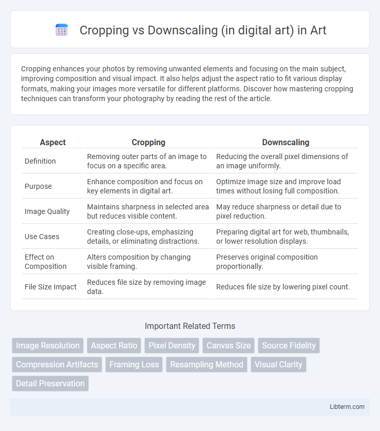 Downscaling (in digital art) vs Cropping in Art - What is The Difference?