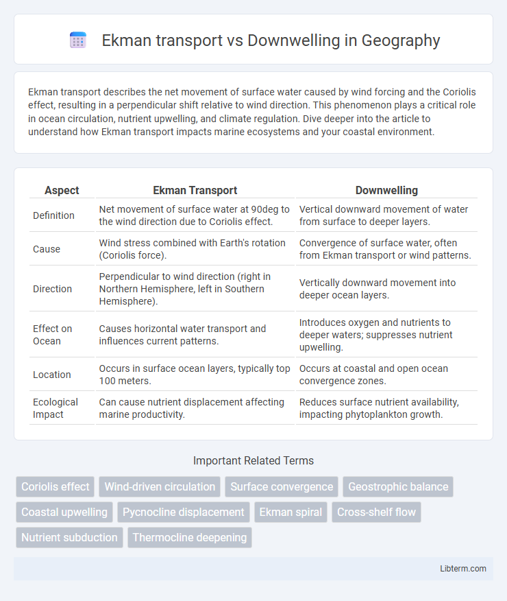 Downwelling vs Ekman transport in Geography - What is The Difference?