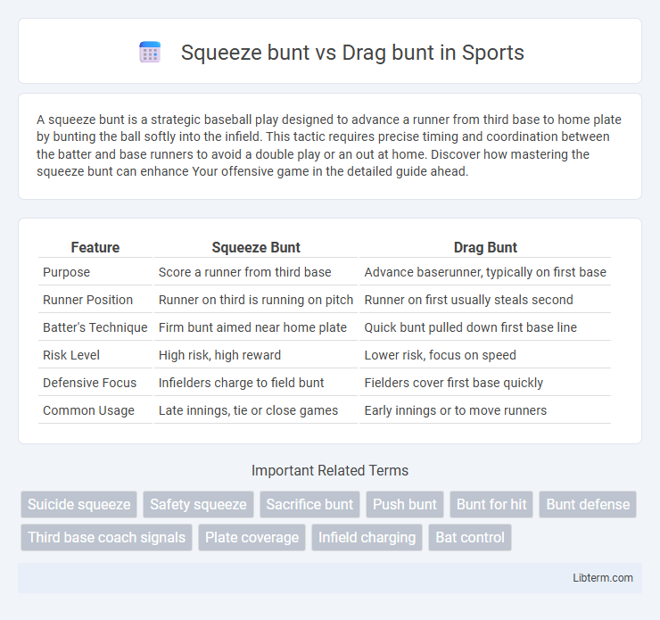Drag bunt vs Squeeze bunt in Sports - What is The Difference?