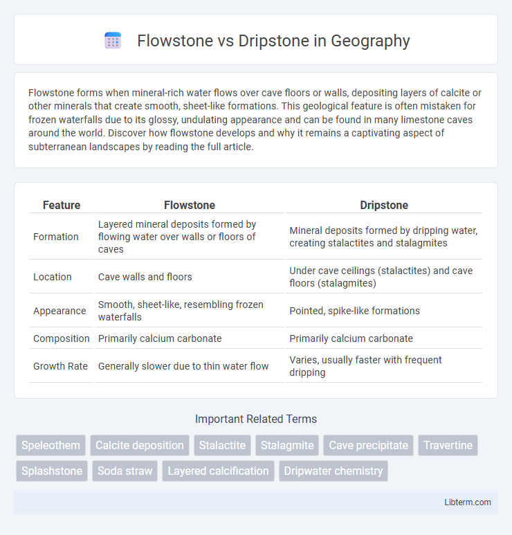 Dripstone vs Flowstone in Geography - What is The Difference?