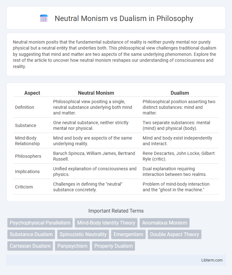 Dualism vs Neutral Monism in Philosophy - What is The Difference?