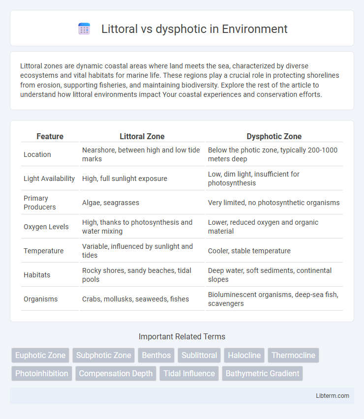 dysphotic vs Littoral in Environment - What is The Difference?